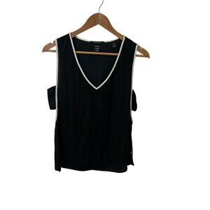Scotch & Soda Maison Scotch Downtown Surf Black White Tank Top Women’s Size XS